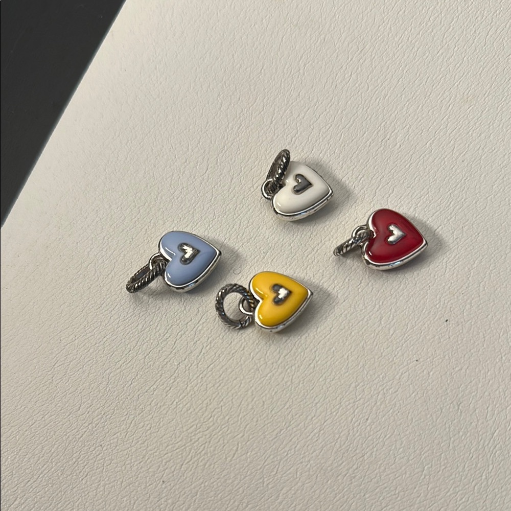 Brighton Heart Charms - Valentine candies Blue, Yellow, White, Red - Picture 7 of 8